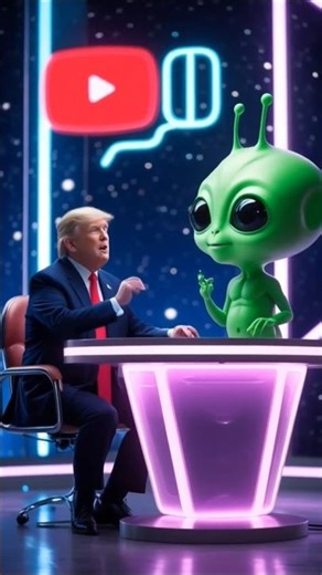“AI Trump Interviews an Alien About TikTok Bans 👽😂 | Funny AI Short”