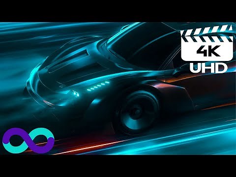 Dark Sports Car's Night Drive in 4K Live Wallpaper - No Sound