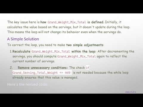Solving the While Loop Issue in Your Python Program