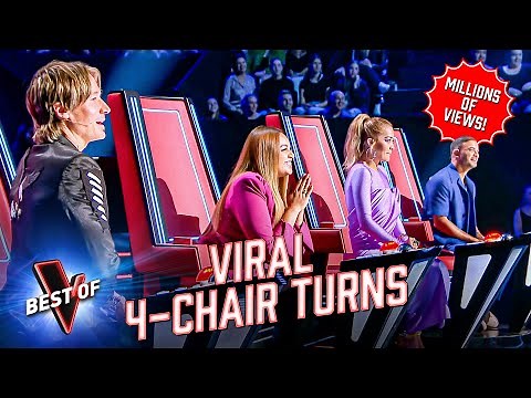 GLORIOUS 4-Chair Turns With MILLIONS of VIEWS on The Voice