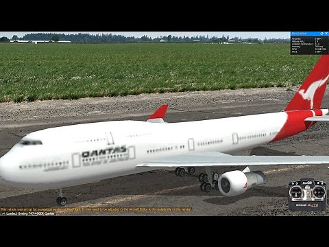ラジコン飛行機 超大型旅客機 ボーイング747-400ER Boeing 747 400ER Qantas