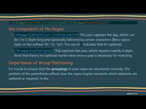 Understanding Regex for Matching Various Date Formats in Python
