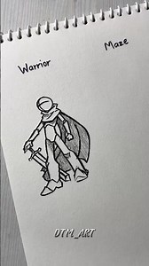 How to draw body of ( warrior, maze, archer) #drawing #tutorial #stickman #fpy