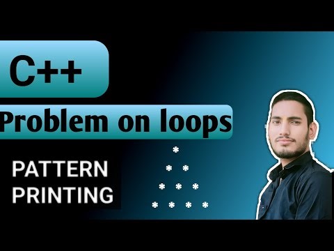 Pyramid pattern /Triangle pattern in cpp| CSwithVed