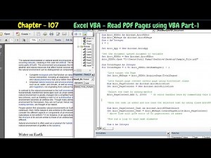 VBA PDF Automation - Read PDF Pages using VBA | How to read PDF pages using VBA (Part-1)