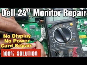 Dell U2410f Lcd Monitor Repair | Lcd Led Monitor Power On But No Display Dell U2410f Monitor Repair