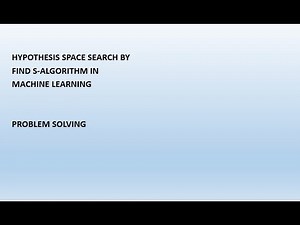 Lecture 47: FIND S-ALGORITHM IN MACHINE LEARNING|BCM601|BDS602|BCS602|BAI602|PROBLEM SOLVING