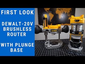 DEWALT 20V MAX XR CORDLESS ROUTER BRUSHLESS - DCW600B (BRAND NEW) WITH PLUNGE BASE UNBOXING