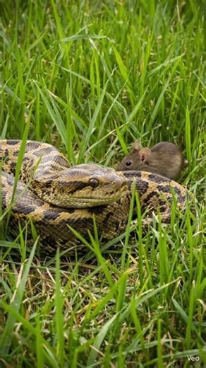 “Python vs Mouse – Realistic Jungle Hunt | Power of the Constrictor Snake”