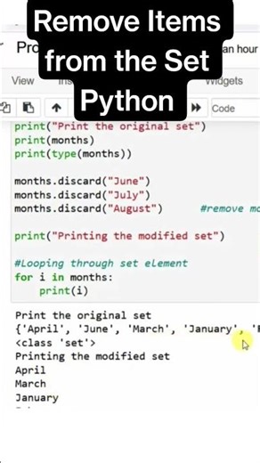 Master Python Sets Removing Elements Fast #python #ai