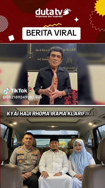 Klarifikasi H. Rhoma Irama mengenai Program Bantuan