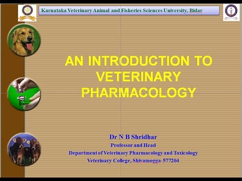 Introduction to Veterinary Pharmacology by Dr N B Shridhar
