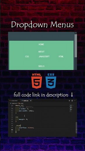 How To Make Cool Dropdown Menus With HTML and CSS #coding