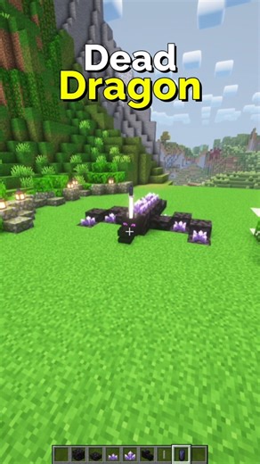 Make a Dead Dragon Decoration in Minecraft – Easy Build | CupSapling #minecraft #shorts #easy