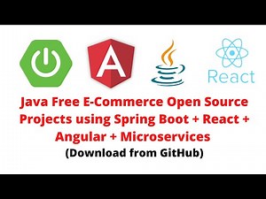 Java Free E-Commerce Open Source Projects on GitHub | Spring Boot + React + Angular + Microservices