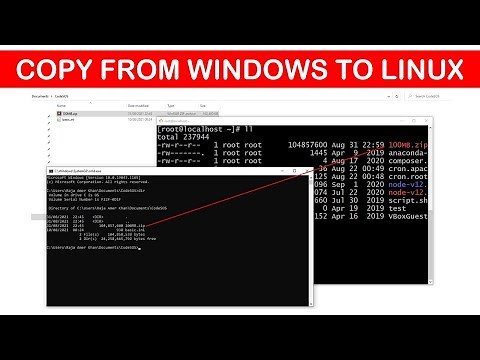 Copy file from Windows to Linux