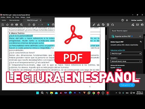 Hacer que tu PDF lea por ti en español | Configuración de Pdf lectura en voz alta