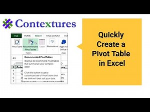 Create a Quick Pivot Table in Excel