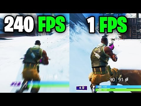 This is what playing in 240 FPS feels like - Fortnite Frame rate Comparison 60 vs 144 vs 240 FPS/hz
