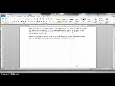Cursor Movement Keys