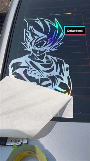 Goku decal #fyp #calcomanias #cardecals #decals #stickers #goku #dragonballz #dbz #anime #animelover #gokuedit #dragonball #dragonballsuper #holographic