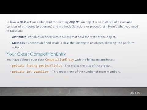 Understanding Java Classes, Constructors, and Methods