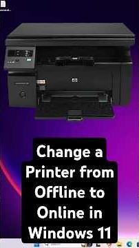 Change a Printer from Offline to Online in Windows 11