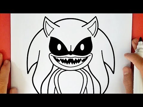 HOW TO DRAW SONIC EXE