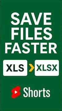 Stop Saving as .XLS! ⚠️ Switch This Excel Setting NOW #shorts