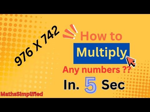 Multiply Any Number in Seconds | Fast Multiplication Trick for SSC, Railway & Students
