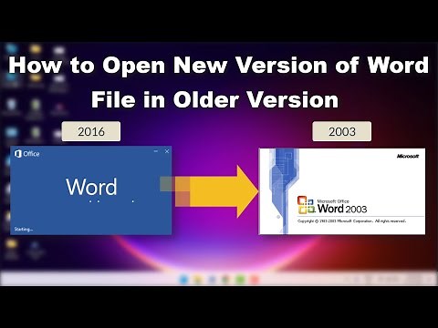 How to Open Word Files in Older Versions of Microsoft Office Word | Windows