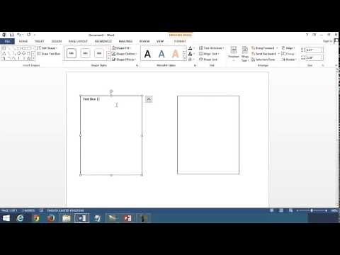 Linking Text Boxes in Microsoft Word