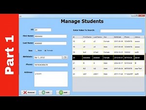 JAVA - Student Information System Project In Java Using NetBeans With Source Code | Part 1