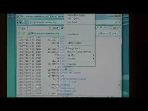 How to Use a Web Browser to Download Files With FTP