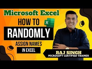 How to Randomize a List into Teams Using Excel Formulas! 🎯| Raj Singh Microsoft Certified Trainer