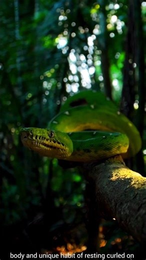 Green Tree Python | Silent Beauty of Nature 🐍🌿 #Shorts#GreenTreePython #Snake #Wildlife #Nature