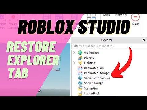 Roblox Studio How to Find Explorer Tab and Properties Tab