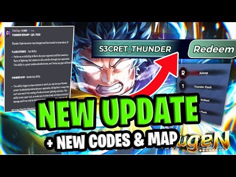 THUNDER REVAMP! ALL WORKING THUNDER CODES In MUGEN & NEW MAP SHOWCASE! ROBLOX MUGEN CODES 2025!
