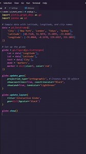 Python in 60 seconds: How to Make an Interactive Globe with Python
