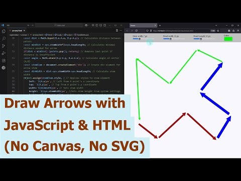 Draw Arrows with JavaScript & HTML (No Canvas, No SVG)