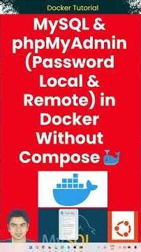 Run MySQL & phpMyAdmin (Password Local & Remote) in Docker Without Compose 🐳 #docker #mysql