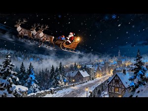 Santa’s Sleigh Ride POV 🎅 | 30 Min Christmas Ambience | Magical Relaxing Loop