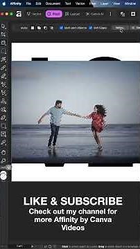 Affinity by Canva: Pop-Out Subject & Text Effect #AffinityByCanva #AffinityStudio