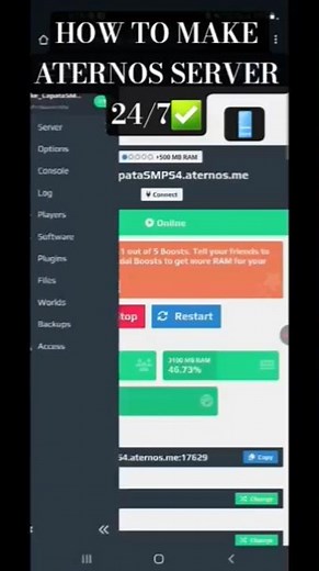 🎀How to ADD *BOT*⚡️ in Aternos Server 24/7 ONLINE | Version 1.20.4 Workin For 🖥 Java & Bedrock📱 | ✅️