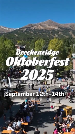 BRECKENRIDGE OKTOBERFEST 2025! Sept 12-14 Main Street, Breckenridge Who's ready for the highest and biggest Oktoberfest in the West?! We're now TWO WEEKS AWAY from Breckenridge Oktoberfest. Be sure to snag your collectible stein and book your lodging to enjoy the event responsibly! https://gobreck.com/event/breckenridge-oktoberfest/ You an also leave your car in downtown Breckenridge overnight for FREE! THe town will not be ticketing cars left in town. Please drink responsibly and either walk or