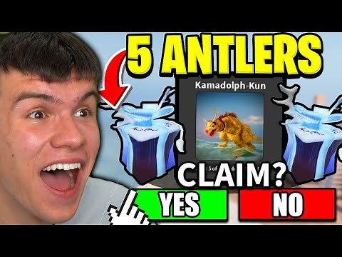 How To Get KAMADOLPH-KUN In Roblox KAIJU UNIVERSE! *FASTEST METHOD* ALL 5 ANTLER LOCATIONS