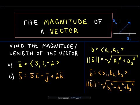 How to Find the Magnitude of a Vector