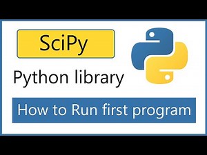 How to install SciPy Python library and run first program [2021]