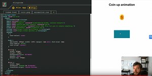 Make a coin-up game animation in pure CSS and Javascript