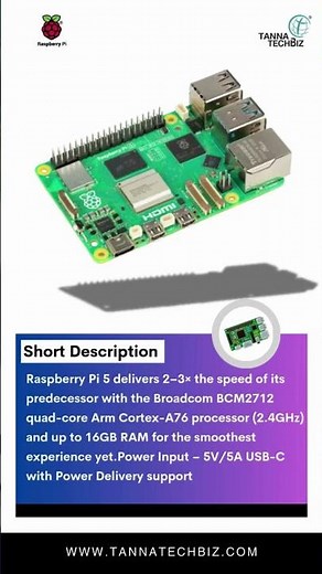 Raspberry Pi 5 - (2GB/4GB/8GB) The Everything Computer Just Got Better!